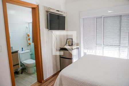 Suite  de apartamento à venda com 3 quartos, 96m² em Vila Scarpelli, Santo André