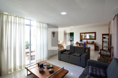 Sala de apartamento à venda com 3 quartos, 190m² em Buritis, Belo Horizonte