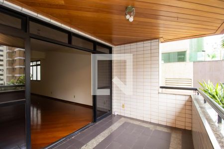 Varanda da Sala de apartamento à venda com 4 quartos, 160m² em Savassi, Belo Horizonte