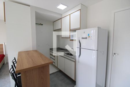 Cômodo Integrado - Sala, Cozinha e Quarto de kitnet/studio para alugar com 1 quarto, 30m² em Jardim São Paulo, São Paulo