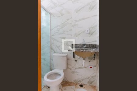 Banheiro da Suíte de apartamento à venda com 2 quartos, 94m² em Campestre, Santo André