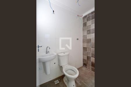 Banheiro do Quarto 1 - Suíte de apartamento à venda com 3 quartos, 135m² em Parque Oratorio, Santo André