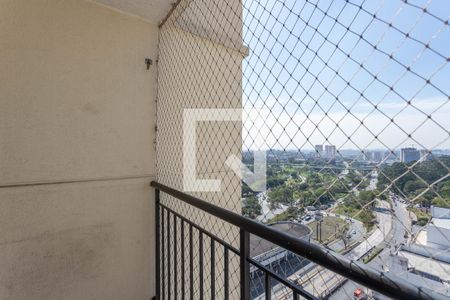 Varanda da sala  de apartamento à venda com 2 quartos, 47m² em Centro, Diadema