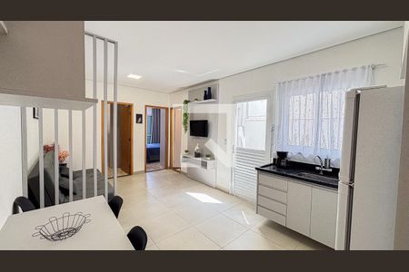 Sala - Sala de Jantar - Cozinha de apartamento à venda com 2 quartos, 50m² em Vila Silvestre, Santo André