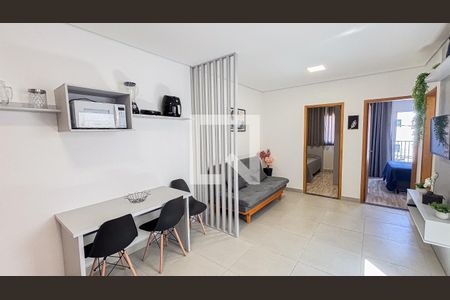 Sala - Sala de Jantar - Cozinha de apartamento à venda com 2 quartos, 50m² em Vila Silvestre, Santo André