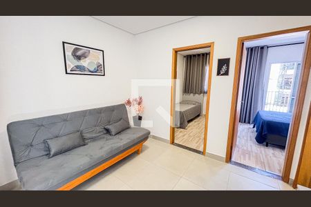 Sala - Sala de Jantar - Cozinha de apartamento à venda com 2 quartos, 50m² em Vila Silvestre, Santo André