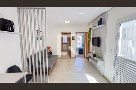 Sala - Sala de Jantar - Cozinha de apartamento à venda com 2 quartos, 50m² em Vila Silvestre, Santo André