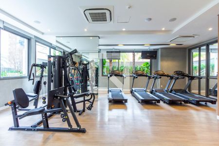 Studio para alugar com 25m², 1 quarto e sem vaga Studio para alugar com 25m², 1 quarto e sem vagaÁrea comum - Academia