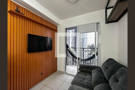 Sala de apartamento à venda com 1 quarto, 28m² em Jardim Caravelas, São Paulo