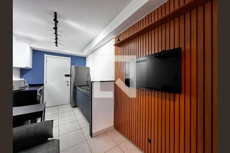 Sala de apartamento à venda com 1 quarto, 28m² em Jardim Caravelas, São Paulo