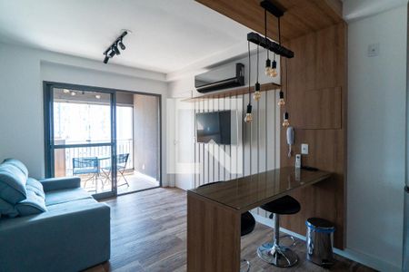 Sala/Cozinha de apartamento para alugar com 1 quarto, 35m² em Vila Guarani , São Paulo