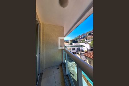 Varanda da Sala de apartamento para alugar com 1 quarto, 40m² em São Francisco, Niterói