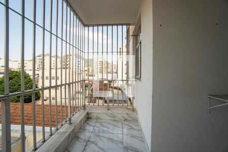 Varanda da Sala  de apartamento para alugar com 1 quarto, 63m² em Tijuca, Rio de Janeiro