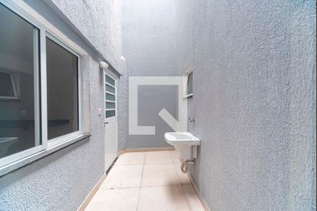 Área de Serviço de apartamento à venda com 2 quartos, 58m² em Vila Homero Thon, Santo André