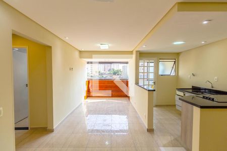 Sala de apartamento para alugar com 1 quarto, 50m² em Aviação, Praia Grande