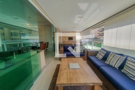 Varanda de apartamento para alugar com 3 quartos, 120m² em Balneario Guarujá, Guarujá