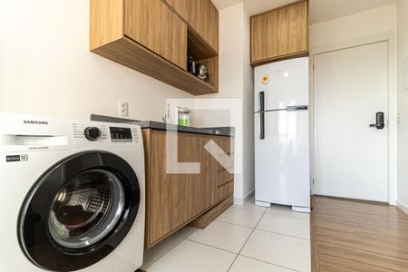 Cozinha de apartamento à venda com 1 quarto, 28m² em República, São Paulo