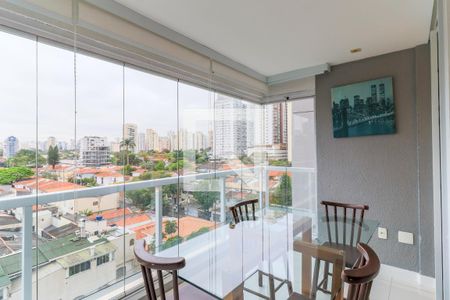 Varanda da Sala de apartamento para alugar com 1 quarto, 45m² em Brooklin Paulista, São Paulo