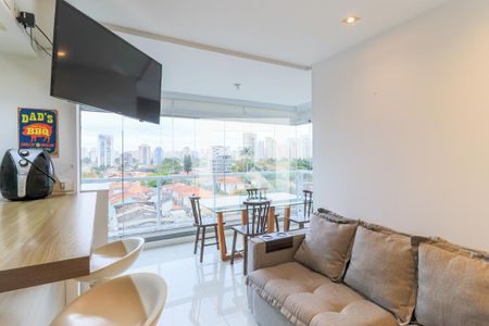 Sala de apartamento para alugar com 1 quarto, 45m² em Brooklin Paulista, São Paulo