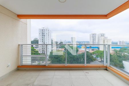 Varanda  de kitnet/studio para alugar com 0 quarto, 49m² em Campo Belo, São Paulo