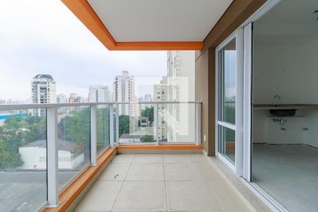 Varanda  de kitnet/studio para alugar com 0 quarto, 49m² em Campo Belo, São Paulo