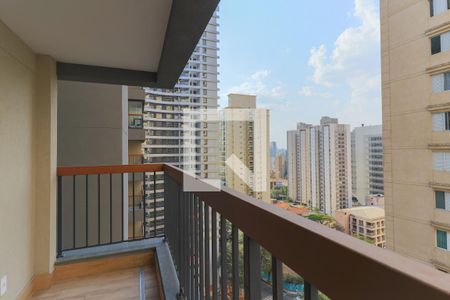 Varanda de kitnet/studio à venda com 1 quarto, 24m² em Brooklin Paulista, São Paulo