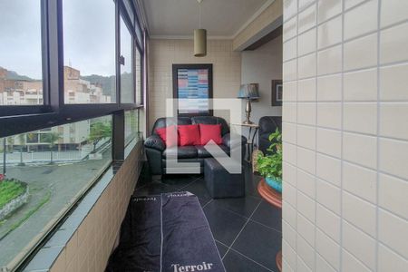 Varanda de apartamento para alugar com 3 quartos, 90m² em Jardim Tres Marias, Guarujá