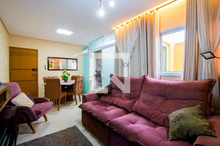 Sala de apartamento à venda com 3 quartos, 148m² em Vila Guarani, Santo André