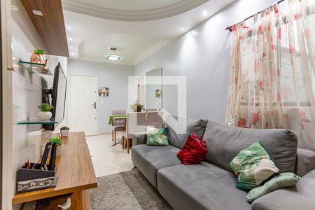 Sala de apartamento à venda com 2 quartos, 64m² em Vila Valparaiso, Santo André