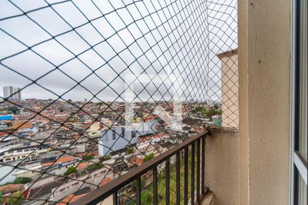 Varanda da Sala de apartamento para alugar com 2 quartos, 48m² em Vila Palmares, Santo André