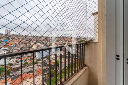 Varanda da Sala de apartamento para alugar com 2 quartos, 48m² em Vila Palmares, Santo André