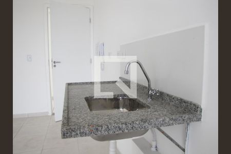 Cozinha de apartamento para alugar com 1 quarto, 30m² em Vila Guilhermina, São Paulo