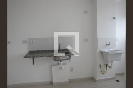 Cozinha de apartamento para alugar com 1 quarto, 30m² em Vila Guilhermina, São Paulo