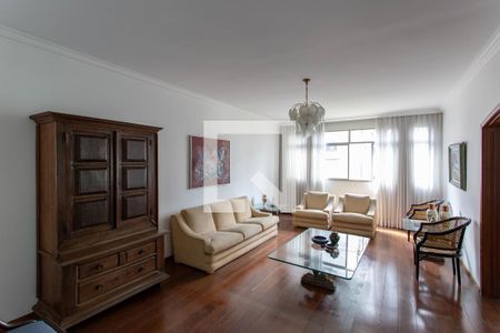 Sala de apartamento à venda com 4 quartos, 240m² em Lourdes, Belo Horizonte