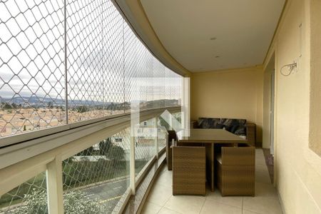 Varanda da Sala de apartamento à venda com 3 quartos, 133m² em Tamboré, Santana de Parnaíba