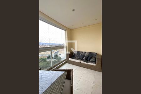 Varanda da Sala de apartamento à venda com 3 quartos, 133m² em Tamboré, Santana de Parnaíba