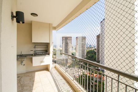 Varanda da Sala de apartamento para alugar com 3 quartos, 136m² em Santo Amaro, São Paulo