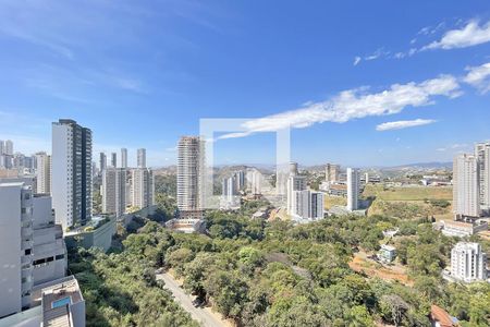 Vista da Varanda de apartamento à venda com 1 quarto, 50m² em Vale do Sereno, Nova Lima