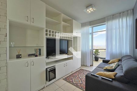Sala de apartamento à venda com 1 quarto, 50m² em Vale do Sereno, Nova Lima