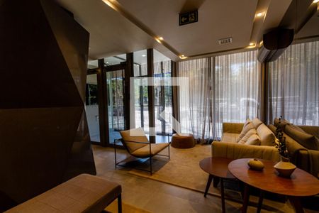 Studio para alugar com 25m², 1 quarto e 1 vaga Studio para alugar com 25m², 1 quarto e 1 vagaHall de entrada