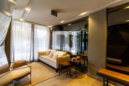 Studio para alugar com 25m², 1 quarto e 1 vaga Studio para alugar com 25m², 1 quarto e 1 vagaHall de entrada