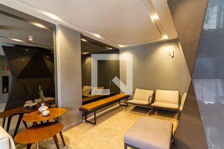 Studio para alugar com 25m², 1 quarto e 1 vaga Studio para alugar com 25m², 1 quarto e 1 vagaHall de entrada