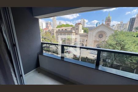 Vista da Sacada de kitnet/studio para alugar com 1 quarto, 25m² em Jardim Paulista, São Paulo