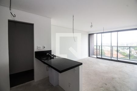 Cozinha de apartamento à venda com 1 quarto, 56m² em Pinheiros, São Paulo