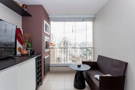 Varanda da Sala de apartamento à venda com 2 quartos, 65m² em Vila Gumercindo, São Paulo