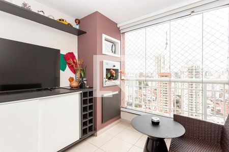 Varanda da Sala de apartamento à venda com 2 quartos, 65m² em Vila Gumercindo, São Paulo