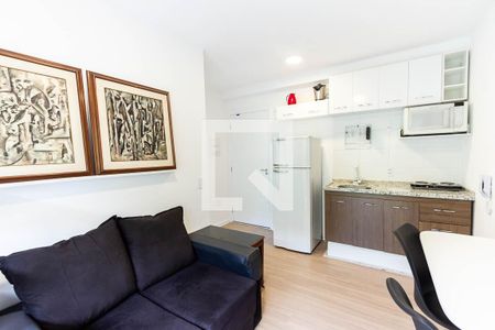 Sala/Cozinha de apartamento à venda com 1 quarto, 28m² em Água Branca, São Paulo