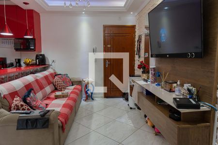 Sala de apartamento à venda com 2 quartos, 50m² em Vila Tibiriçá, Santo André