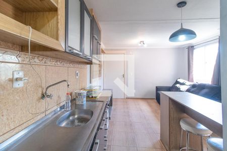 Cozinha e Área de Serviço de apartamento à venda com 2 quartos, 46m² em Vila Nova, Porto Alegre