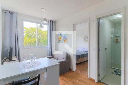 Sala de apartamento para alugar com 2 quartos, 34m² em Santo Amaro, São Paulo